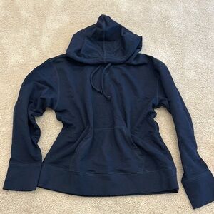 J. Crew Blue Oversized Hoodie Long Sleeve Sweatshirt